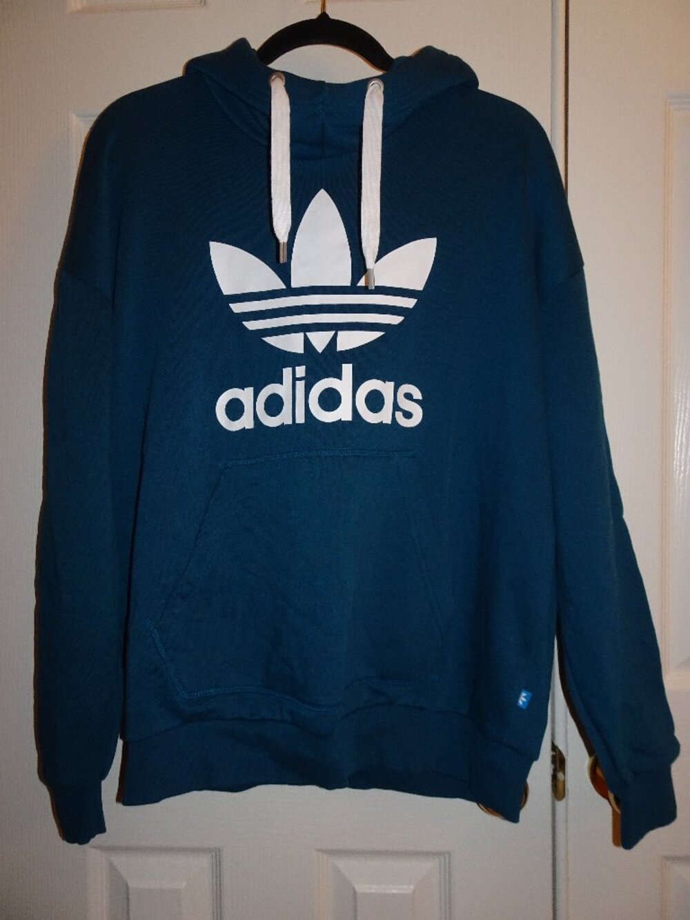 Adidas Trefoil Urban Outfitters Teal Blue Hoodie